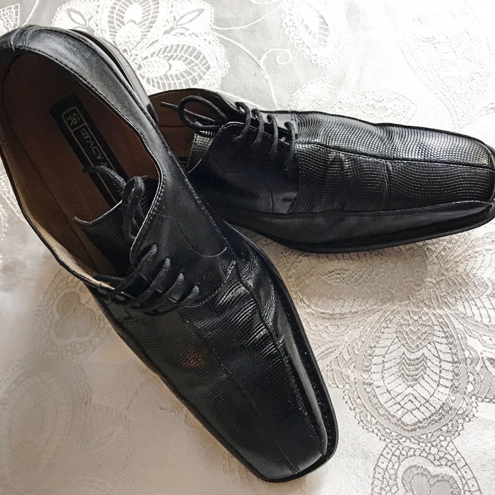 Stacy Adams Mens Snakeskin Leather Formal Shoes